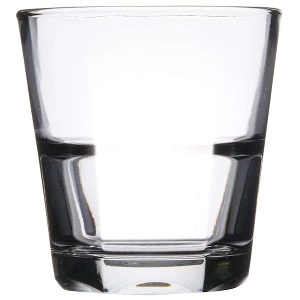 12 oz. Clarisse Double Old Fashion Stackable Rim Tempered Glass, PK24